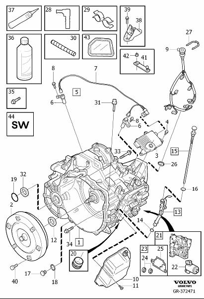 Diagram Automatic transmission for your 2024 Volvo XC60   