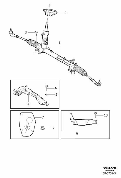 Diagram Steering gear for your 2015 Volvo XC60   