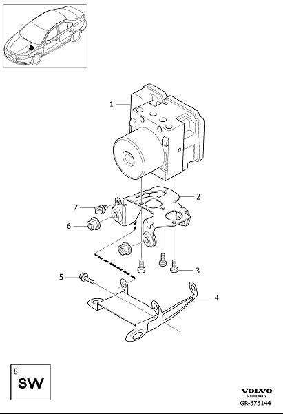 Diagram Hydraulic pump for your Volvo XC60  