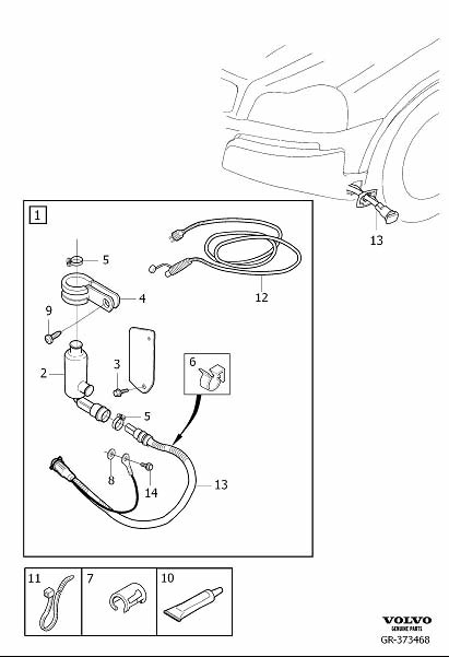 Diagram Auxiliary heater, electric for your 2010 Volvo XC60   