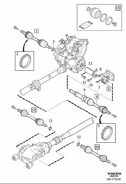 Full size assembly image of Drive shafts (1/6)