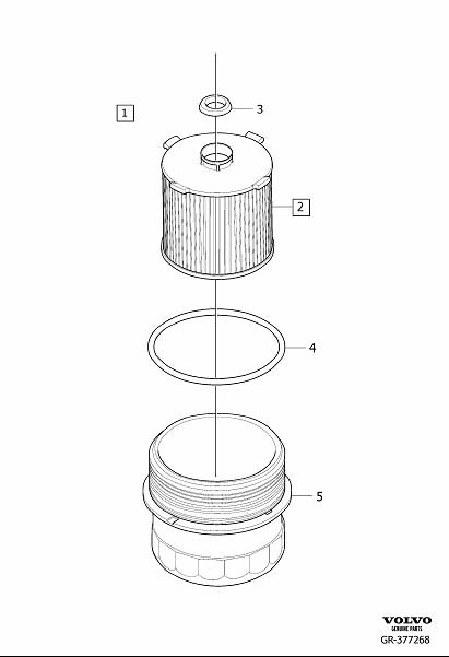 Diagram Oil filter for your Volvo XC90  