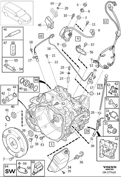 Diagram Automatic transmission for your Volvo S60 Cross Country  