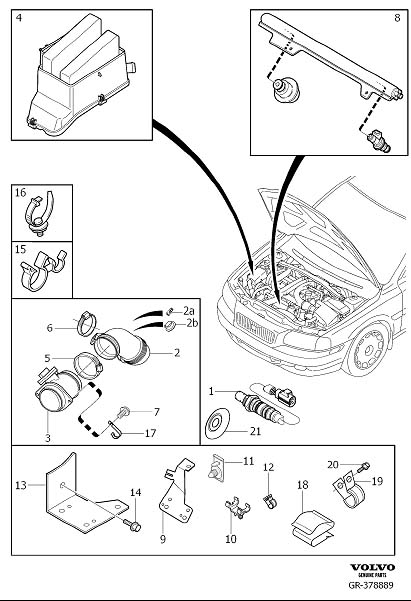 Diagram Fuel system for your 2003 Volvo V70   