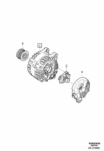 Diagram Alternator, generator (ac) for your 2020 Volvo XC90   