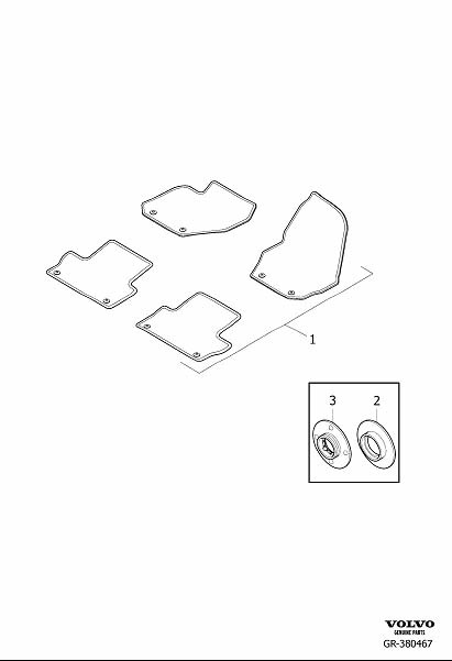 Full size assembly image of Mats passenger compartment (1/6)