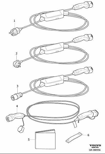Diagram Charging cable high voltage for your 2009 Volvo XC60   