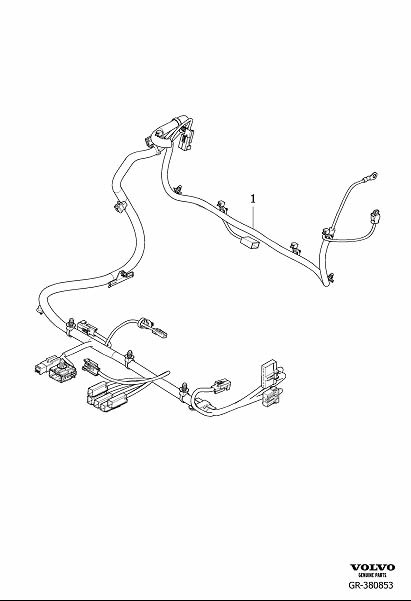 Diagram Cable harness, front seat for your 2018 Volvo XC60   