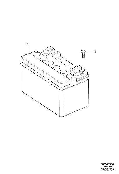 Diagram Support battery for your 2015 Volvo XC60   