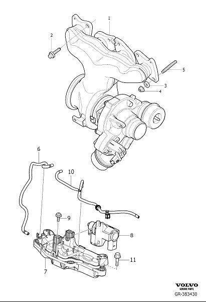 Diagram Compressor exhaust for your 2024 Volvo V60 Cross Country   