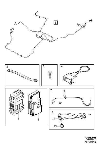Full size assembly image of Cable harness infotainment (1/6)