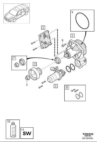 Diagram Active on demand coupling, aoc for your 2024 Volvo XC60   