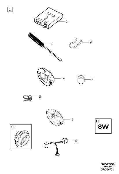 Diagram Remote start heater for your 2014 Volvo V60   