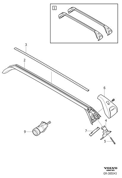 Diagram Load retainer for your 2014 Volvo V60   