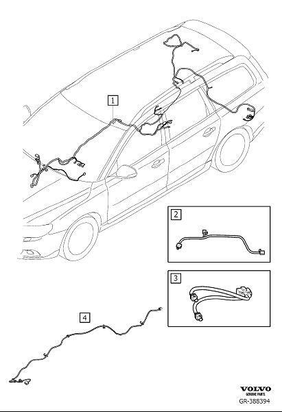 Diagram Cable harness infotainment for your 2008 Volvo V70   