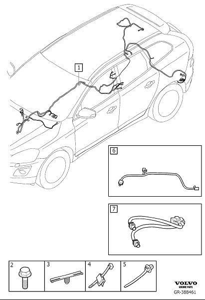 Diagram Cable harness infotainment for your 2009 Volvo XC60   