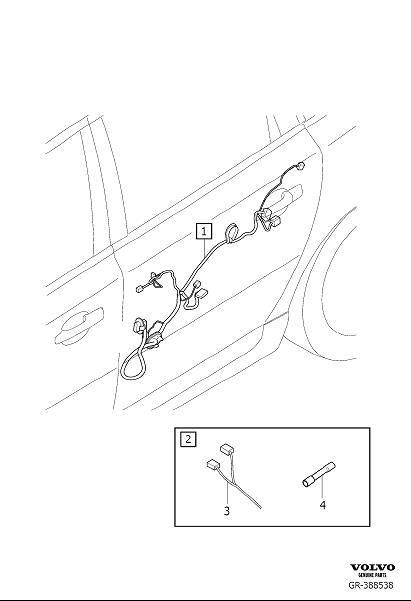 Diagram Cable harness rear door for your 2016 Volvo V60   