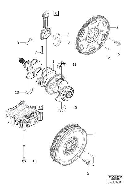 Diagram Crank mechanism for your Volvo XC40  