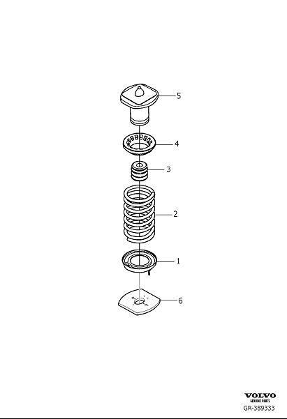 Diagram Spring rear, helical spring and torsion spring for your Volvo V70  