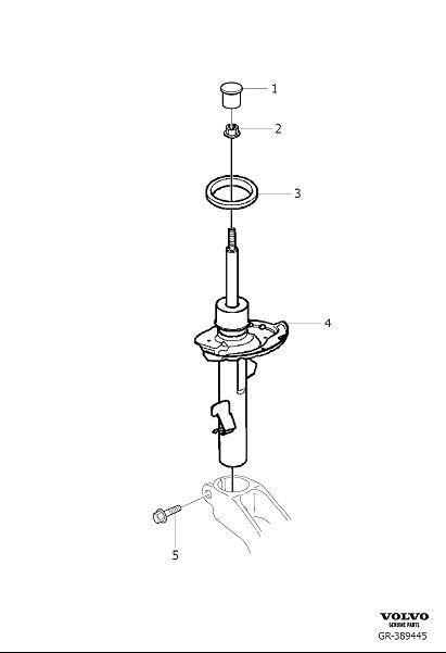 Diagram Shock absorber front for your 2024 Volvo XC90   