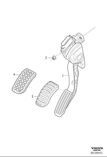 Diagram Accelerator pedal control for your 2009 Volvo XC60   
