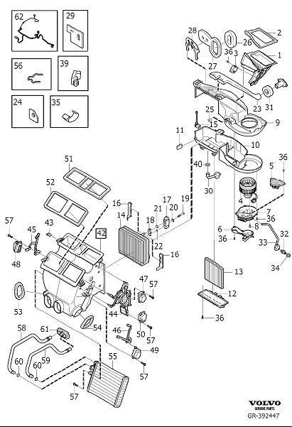 Diagram Climate unit assembly for your 2005 Volvo XC90   