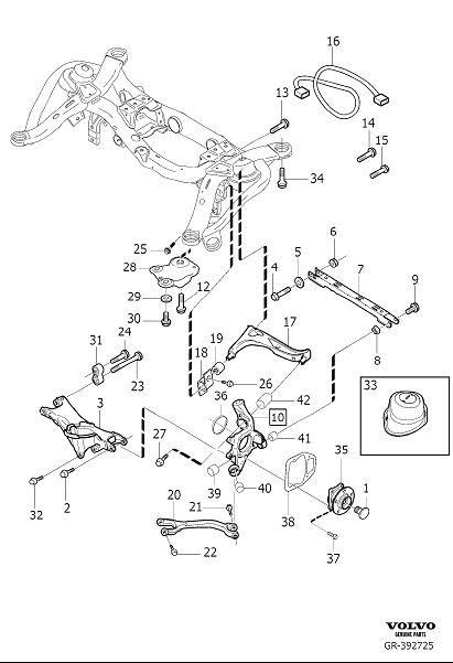 Diagram Rear suspension for your 2009 Volvo XC90   