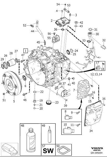 Diagram Automatic transmission for your 2007 Volvo S60   