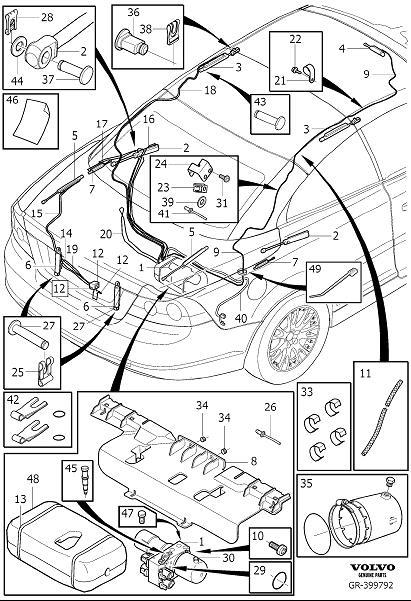 Diagram Hydraulic system cabriolet for your 2011 Volvo C70   