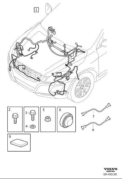 Diagram Cable harness engine compartment for your Volvo XC60  
