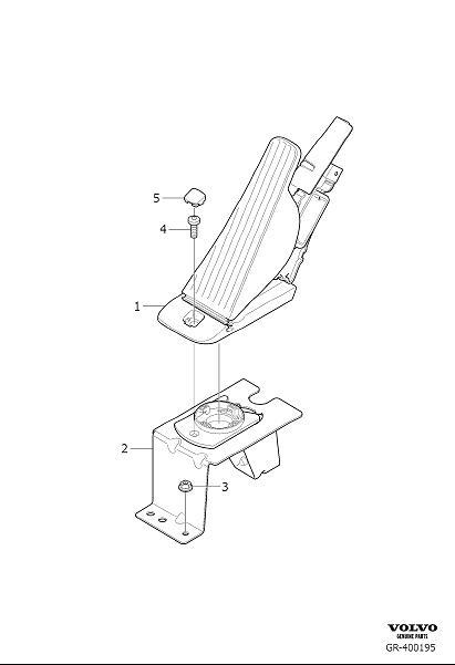 Diagram Accelerator pedal control for your Volvo XC60  