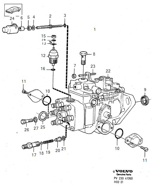 Full size assembly image of Injection pump (1/6)
