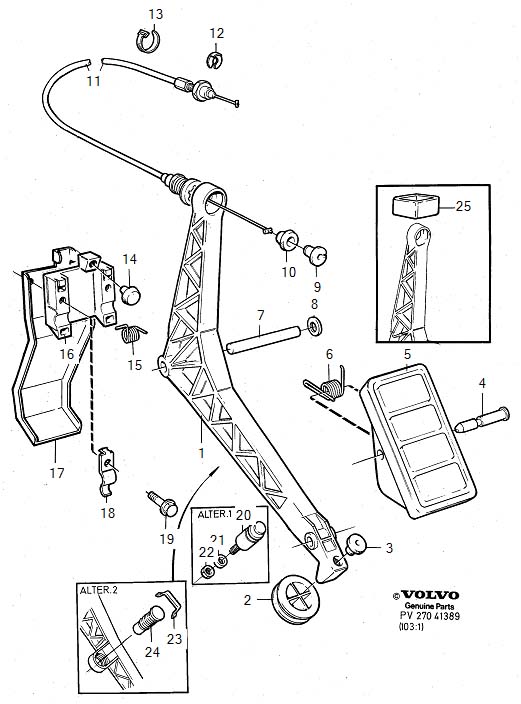Full size assembly image of Throttle control (1/6)