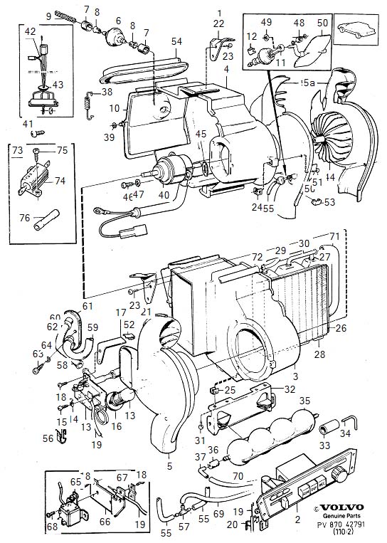 Diagram Heater unit for your 2020 Volvo XC60   