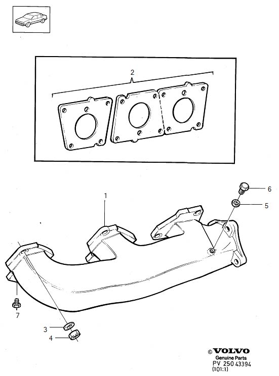 Full size assembly image of Exhaust manifold (1/6)