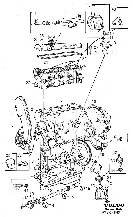 Diagram Engine with fittings for your 2019 Volvo S60   