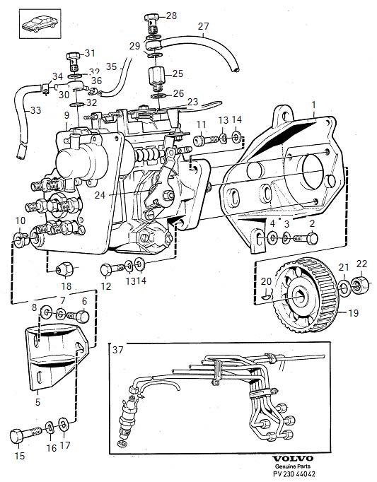 Diagram Fuel system for your Volvo S60 Cross Country  