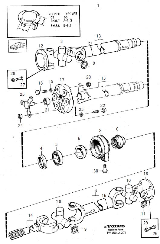 Diagram Propeller shaft for your 2023 Volvo XC60   