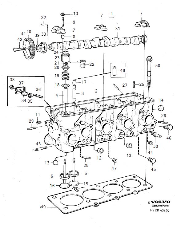 Diagram Cylinder head for your 2022 Volvo S90   