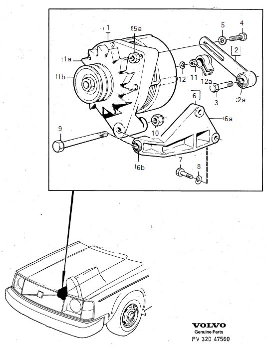 Diagram Alternator, generator (ac) for your 2013 Volvo