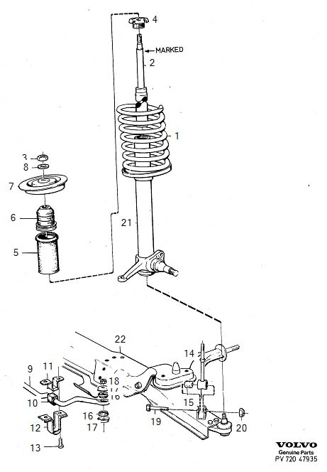 Full size assembly image of Front spring suspension (1/6)