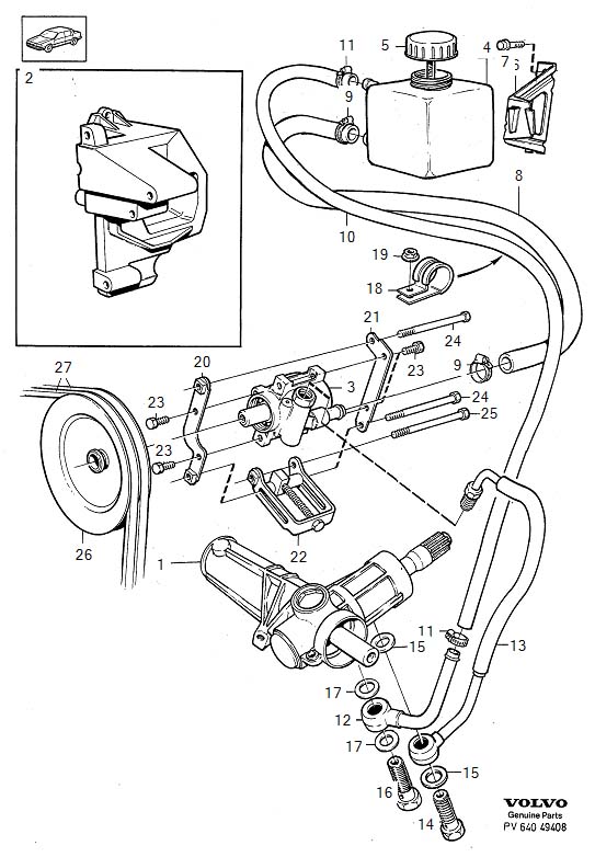 Diagram Pump for your 2011 Volvo XC60   