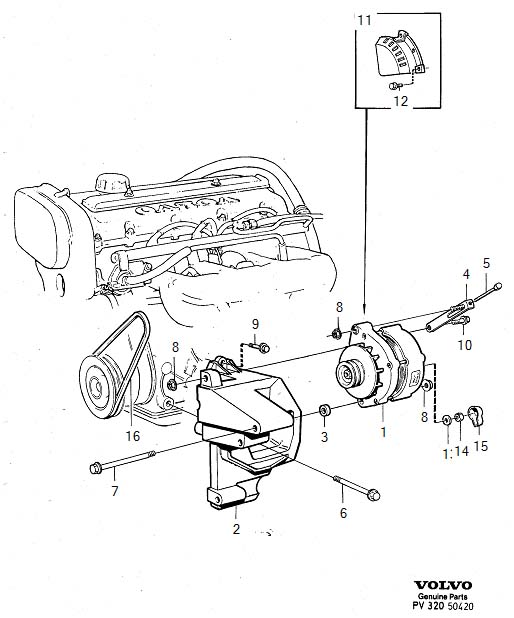 Diagram Generator (ac), alternator for your 2013 Volvo