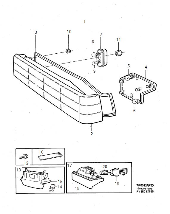 Diagram Lighting for your Volvo XC70  