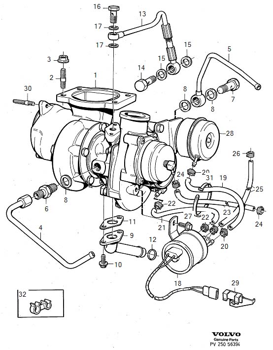 Diagram Turbocharger for your 2023 Volvo XC60   
