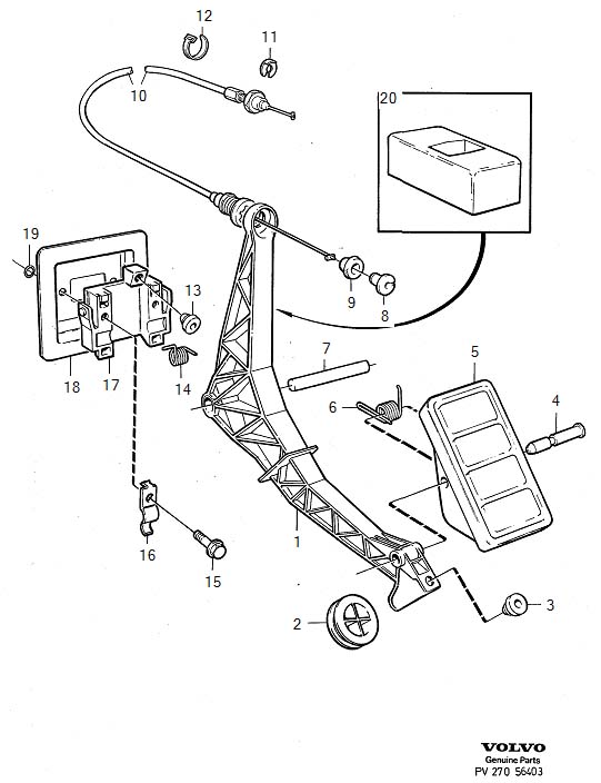 Full size assembly image of Throttle control (1/6)