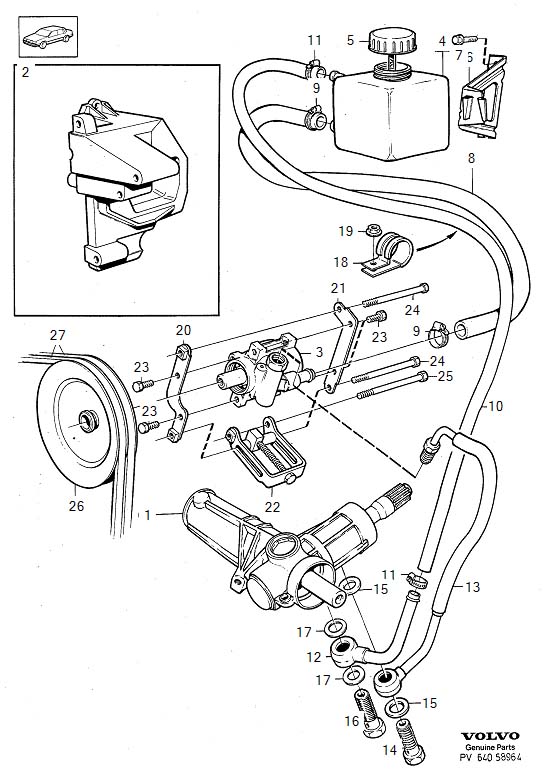 Diagram Pump for your 2011 Volvo XC60   