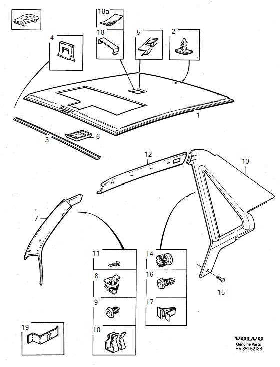 Full size assembly image of Interior parts, roof section (1/6)