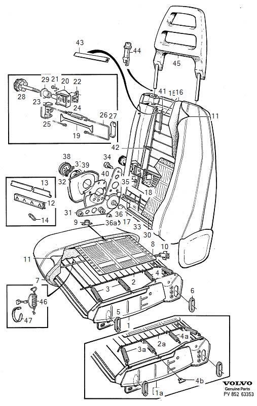 Diagram Front seat, frontseat for your Volvo S60 Cross Country  