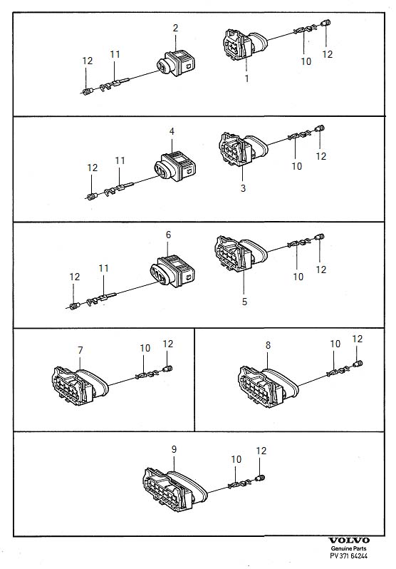 Diagram Connector for your Volvo S60 Cross Country  